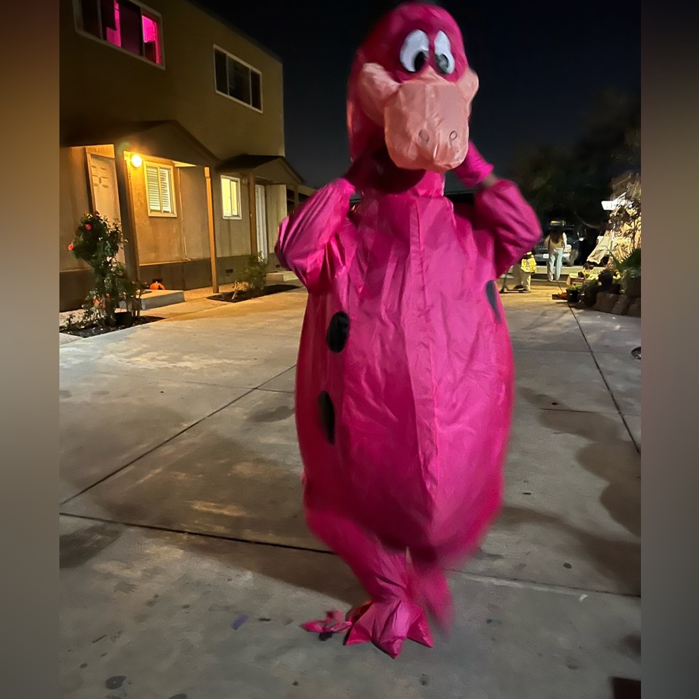 Vibrant Pink Dinosaur Costume for Kids